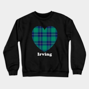 The IRVING Family Tartan Love Heart Shape Design Crewneck Sweatshirt